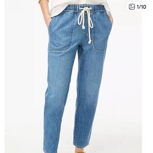 NWT J Crew factory drawstring jeans